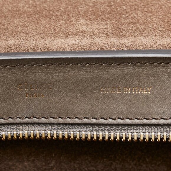 CELINE Brown Leather Shoulder Bag - Picture 8 of 9